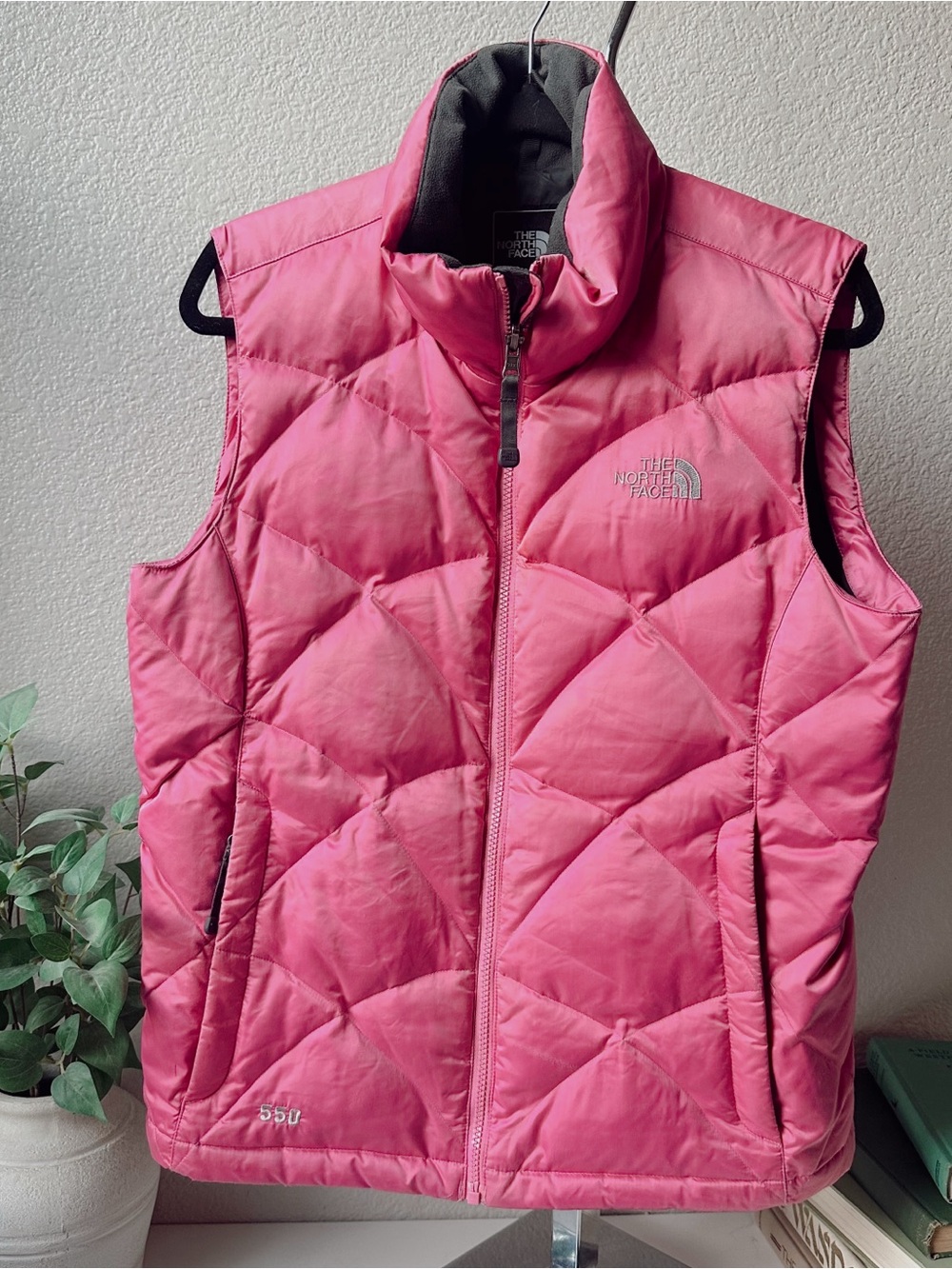 The North Face Women's Pink Quilted Down Vest